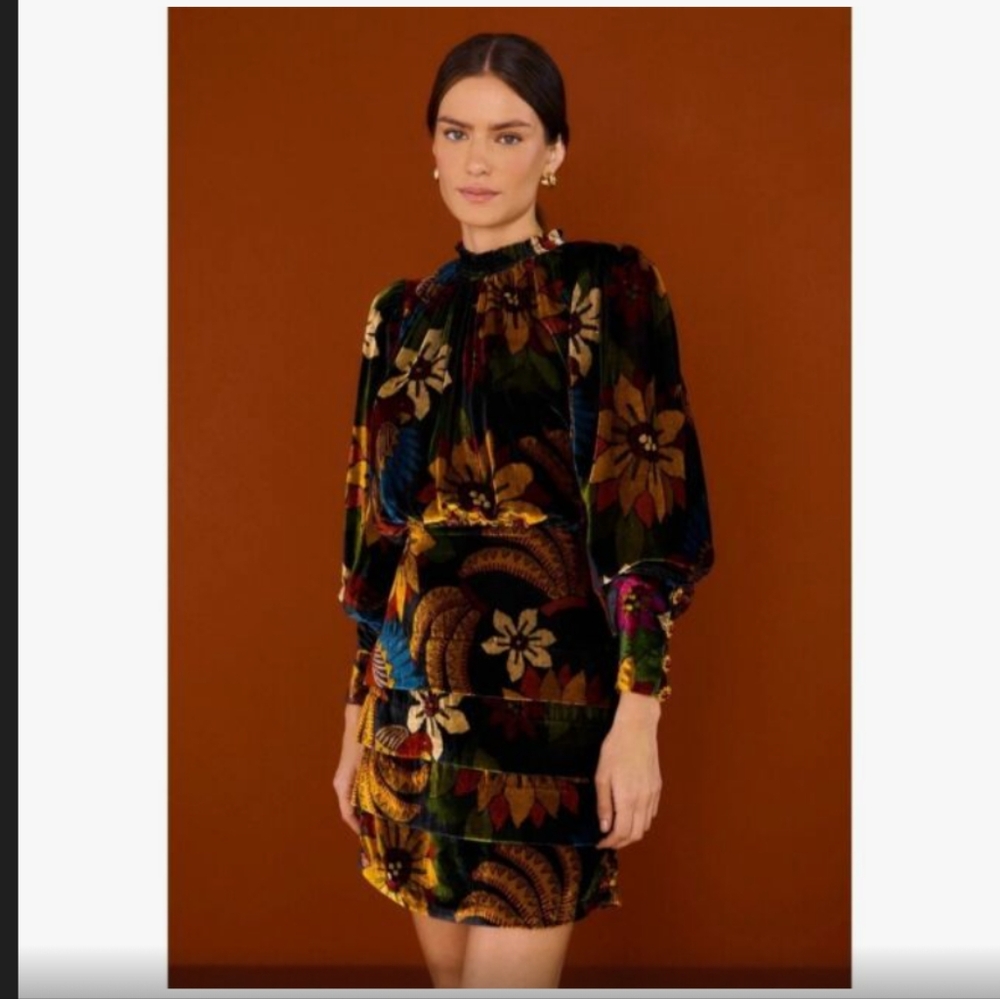 Farm Rio Macaw Ballet Mini Dress